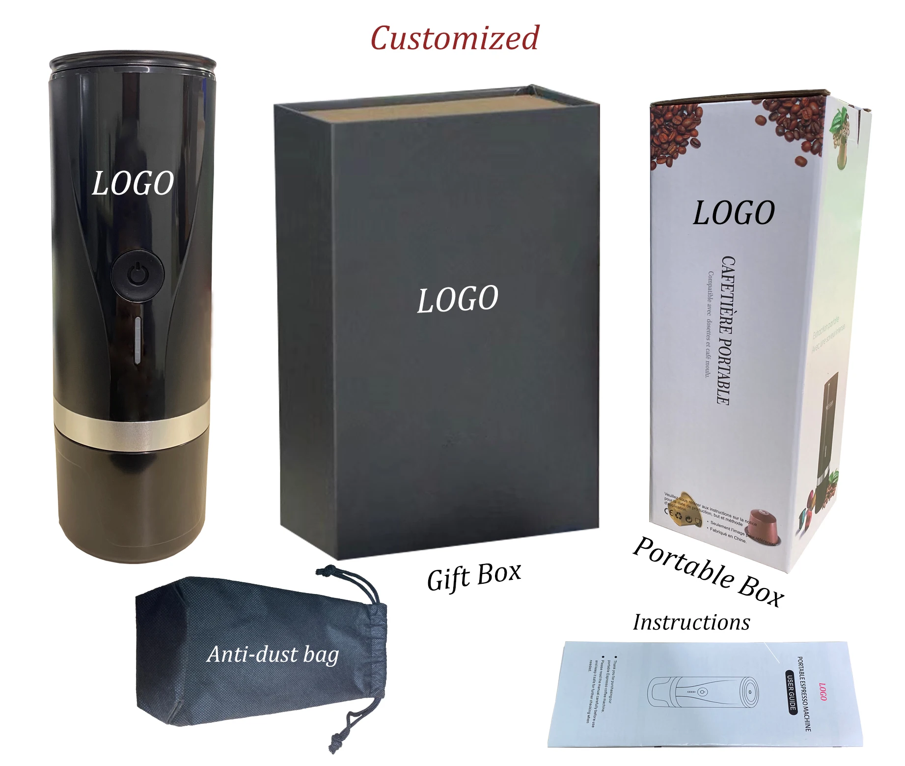 Neue Design Pcm01 Multifunktionale Tragbare Mini Kaffee Maker 12v Auto