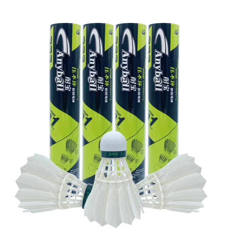 Anyball 333 Durable Badminton Items High Quality Feather 3in1 hybrid Super Cost Performance Badminton Shuttlecock