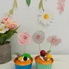 gold cake topper*12pcs