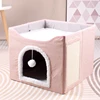 Classic cat bed pink16.15*16.15*13.8inch
