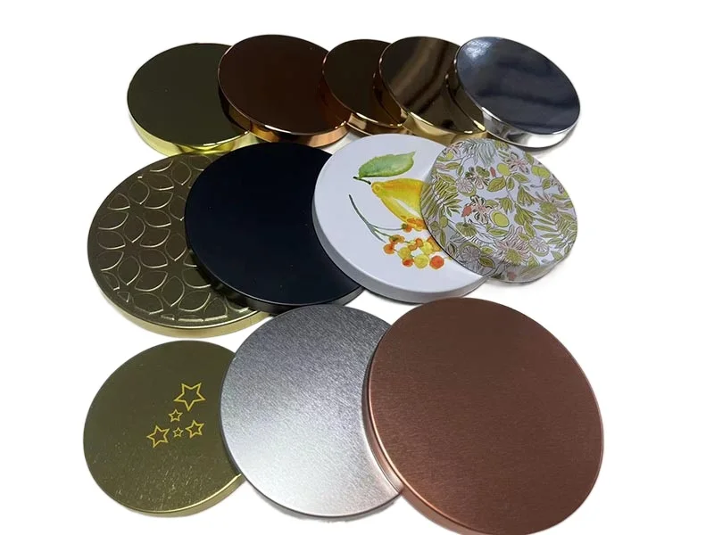 Luxury Candle Jar Lids Covers Metal Iron Silver Rose Gold Custom Candle