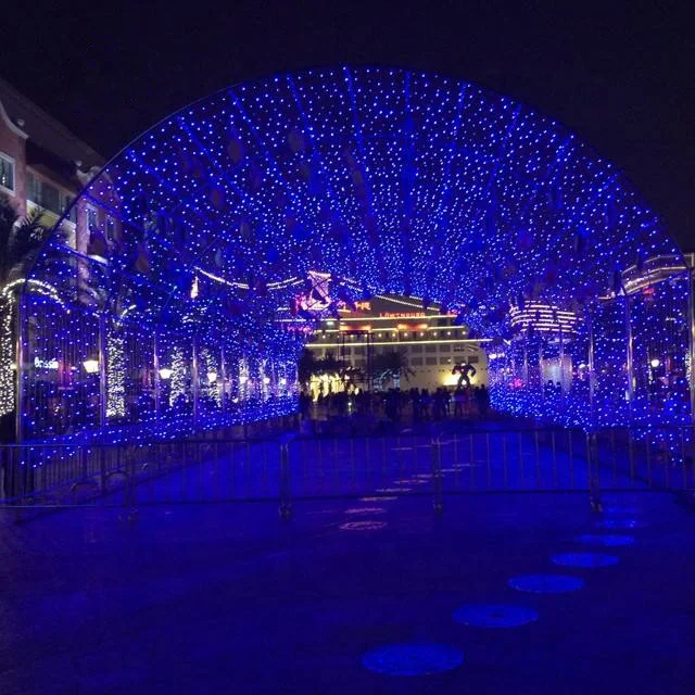 Government Festivals Led Light Decoration Outdoors Led 3D Arch Tunnel Street Lights