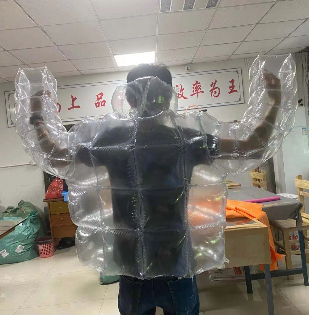 Source BeiLe Customized transparent PVC inflatable down jacket for sale on  m.