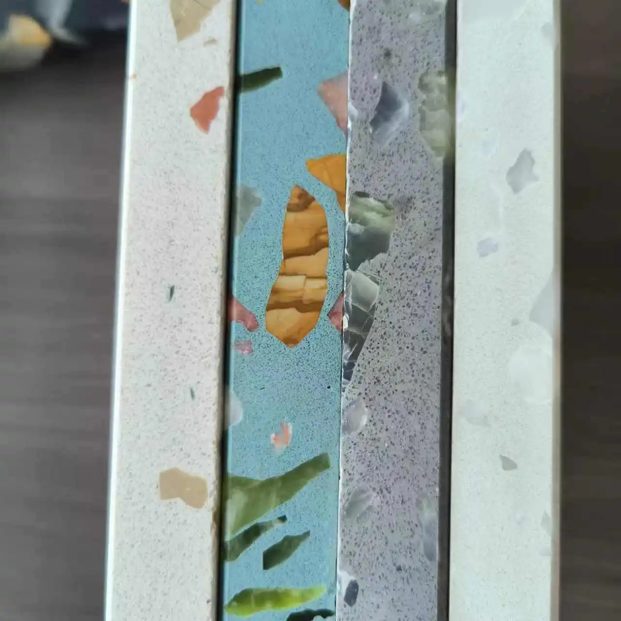 Modern Style Home Use Terrazzo Natural Stone Tiles Scratch and Heat Resistant for Stone Floors Slabs Made of Artificial Stone