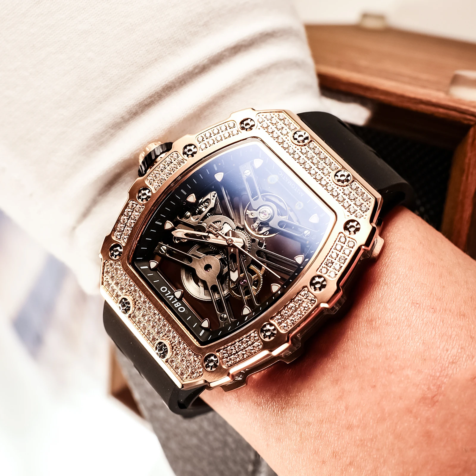 Rose Gold Large Face Fob Watch Fashion Rose Gold Nurse Fob Watch