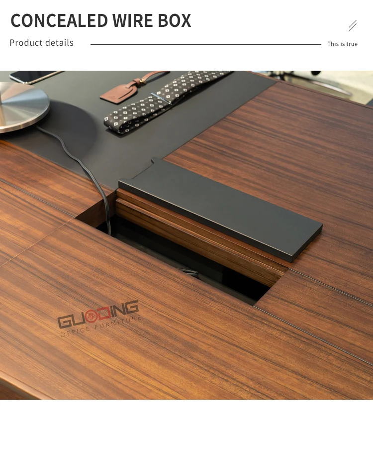 Commercial Furniture Workstation Modern Office Room Furniture Hotels Boss Executive Table Wooden