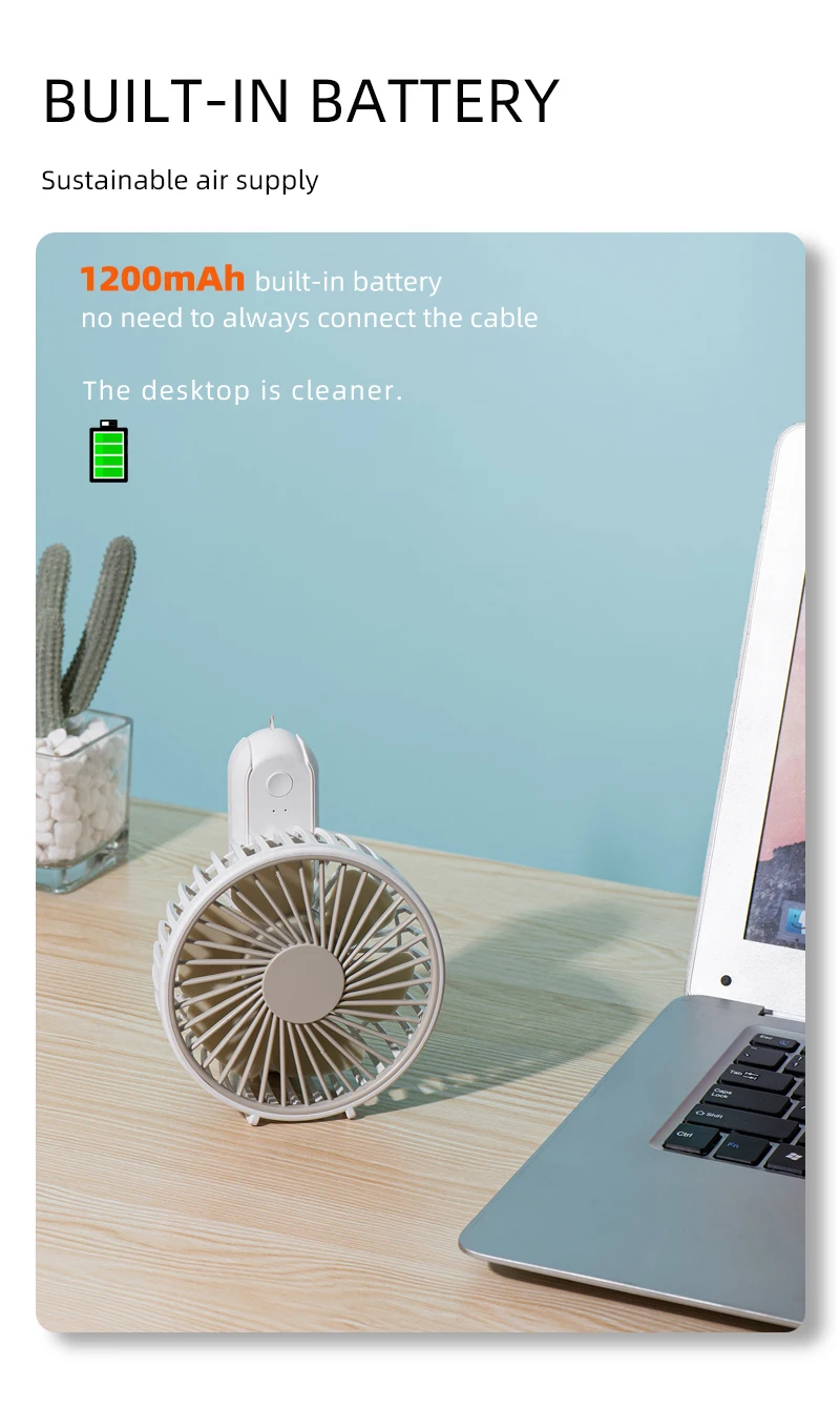 Rechargeable Portable Fan