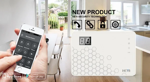 GSM Wireless Home Burglar Security Alarm System with Laser Beam ABS Material Intruder Alert System