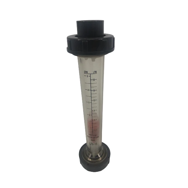 LZS-20 Digital LCD Flowmeter Plastic Oval Gear Meter for Water Gas Oil Liquid Air Thread Connection OEM Customizable