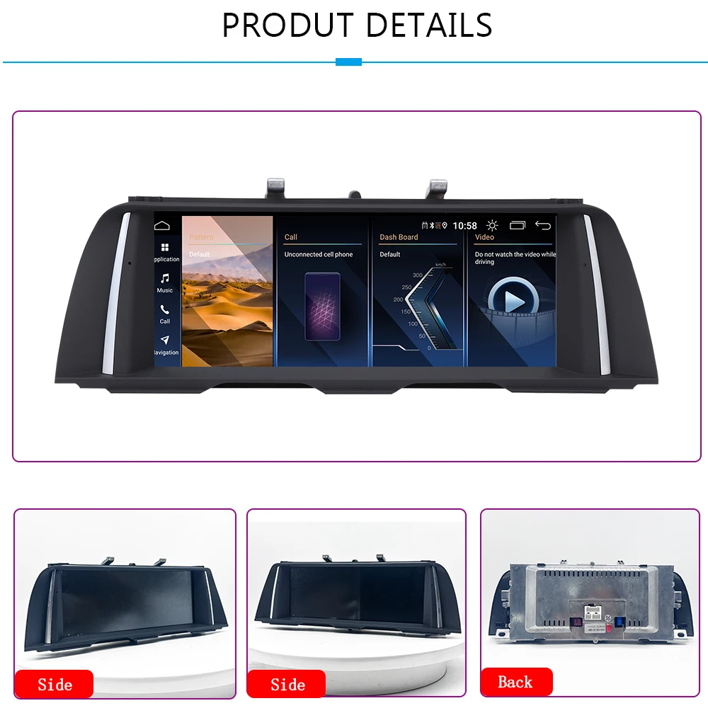 10.25 Inch IPS Screen Android 12 Car Video Player for BMW