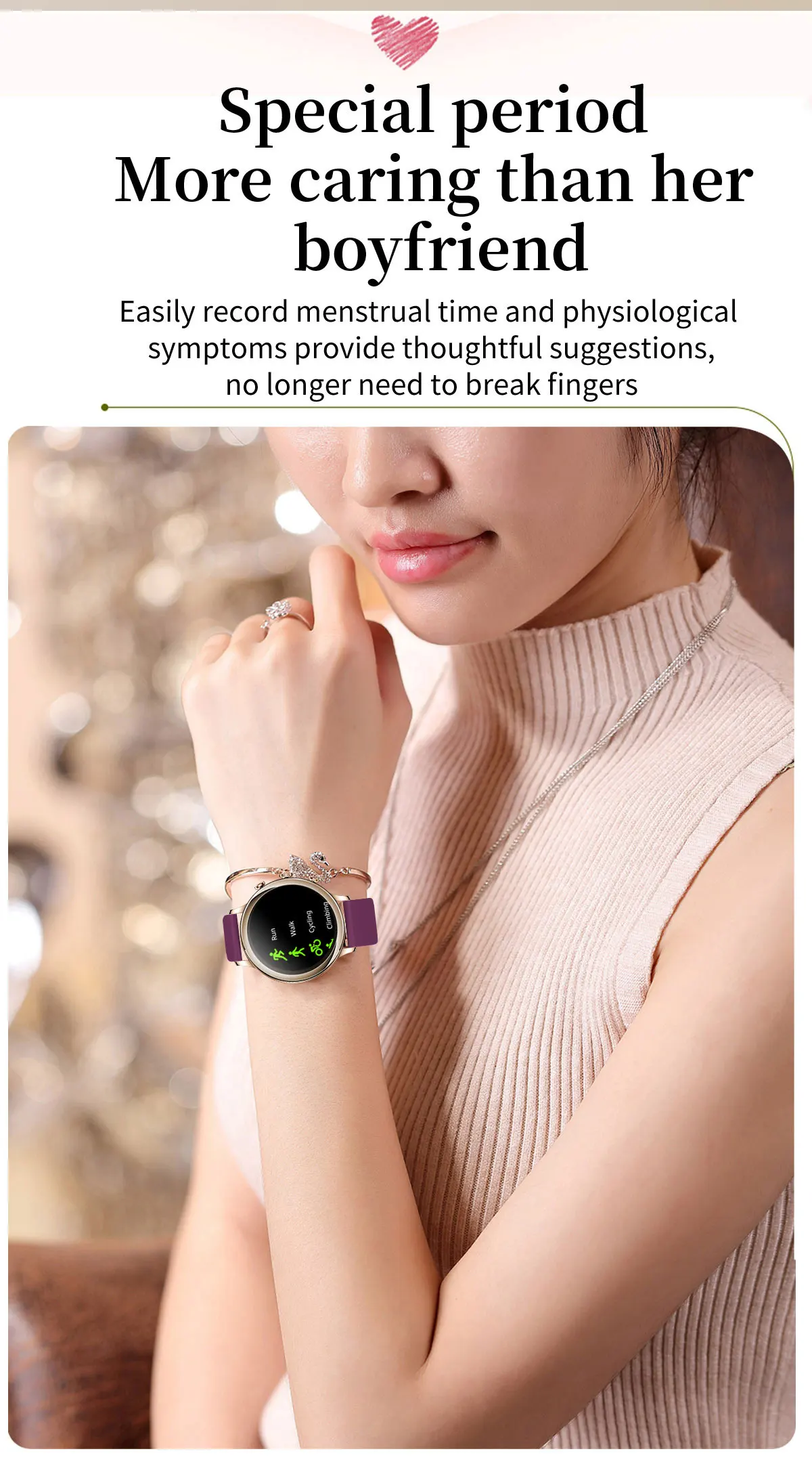 V61 Fashion Ladies Smart Watch 2025 1.39