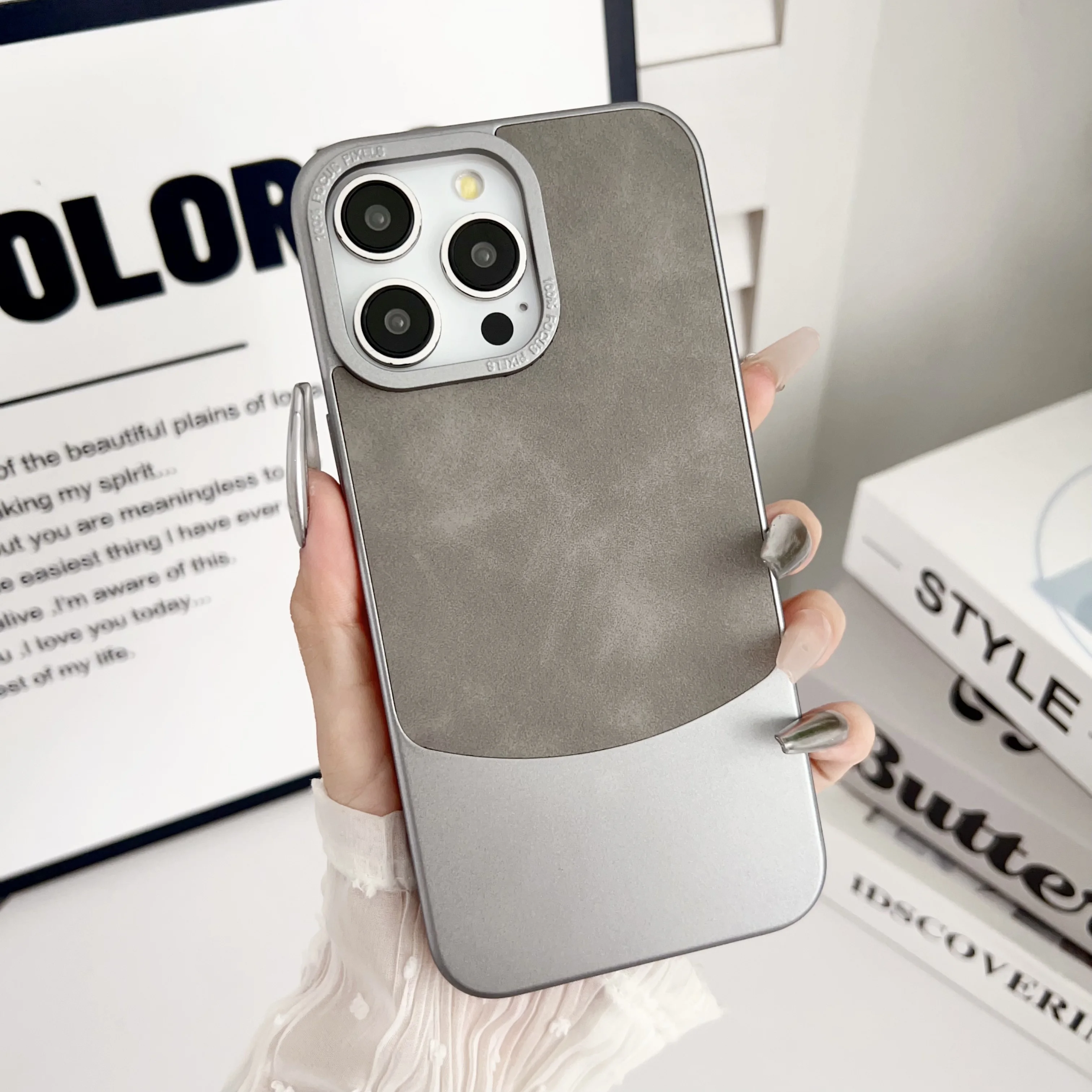 Maxun Wholesale Innovative Design Splicing Phone Case for iphone 15promax