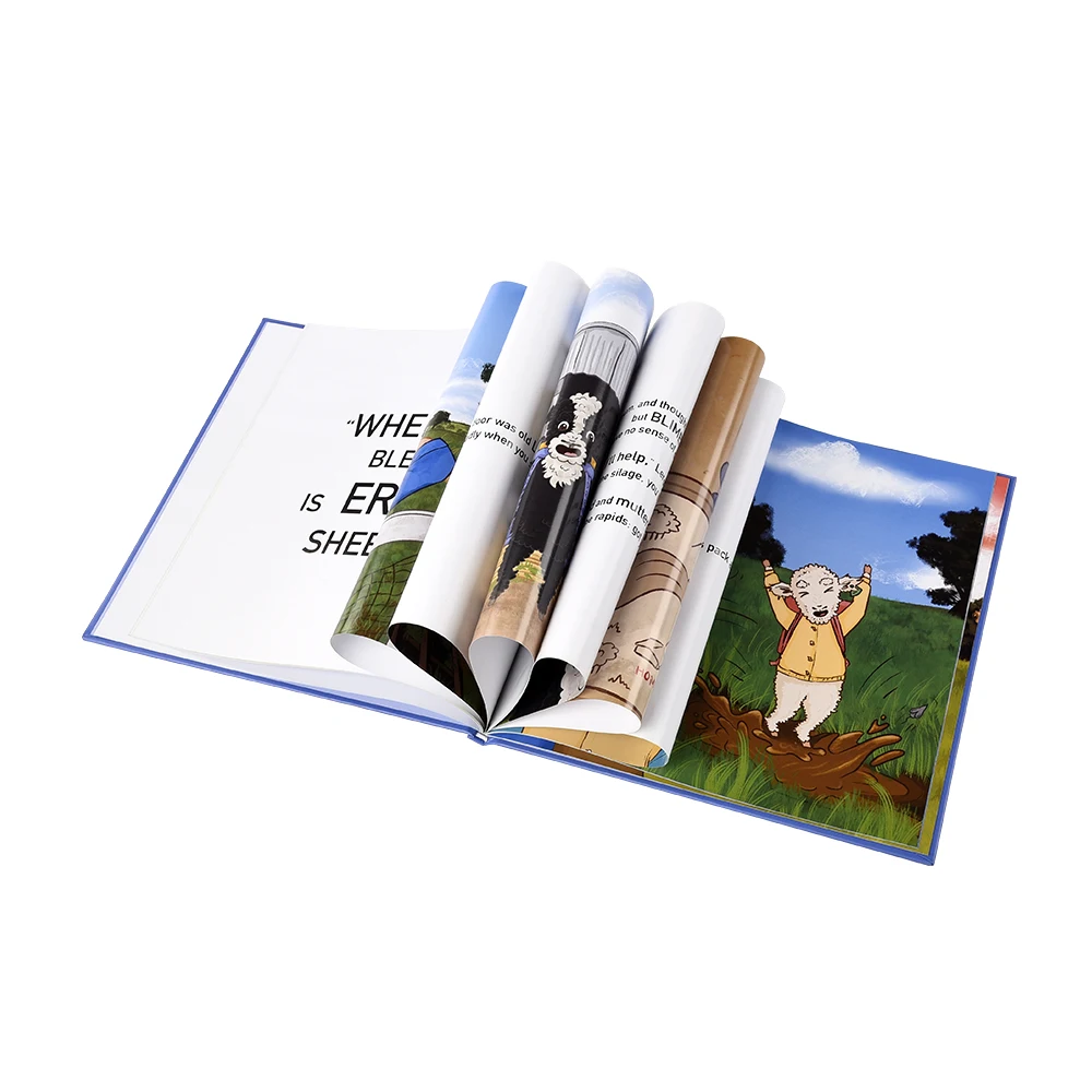 Custom Hardcover Children's Books Printing and Binding Service Cardboard Cover Cardboard Offset Board Book Printing Personalized