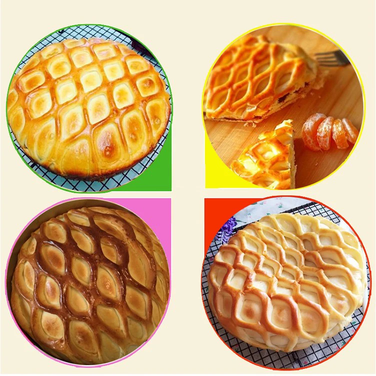 New Dough Bread Cookies Pie Cake Lattice Pastry Cutter Roller Kitchen Tool  Craft