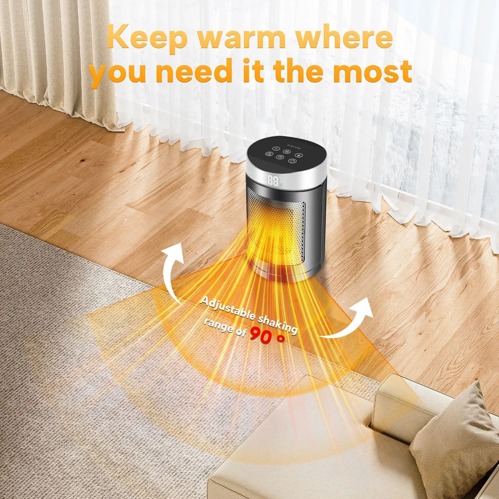 Electric Heater, Portable, PTC - detail 4