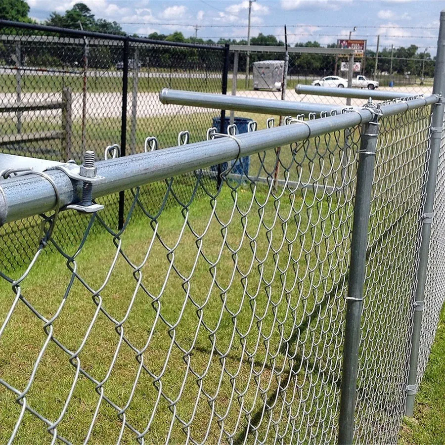 Anping High Quality Used Chain Link Wire Mesh Hot Dipped Galvanized Pvc  Coated Black Chain Link Fence