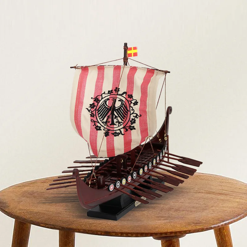 Wooden Norway DRAKKAR OSEBERG Viking Ship Model Sailing Boat Nautical Souvenir Navy Promotional Gift Maritime Home Decoration