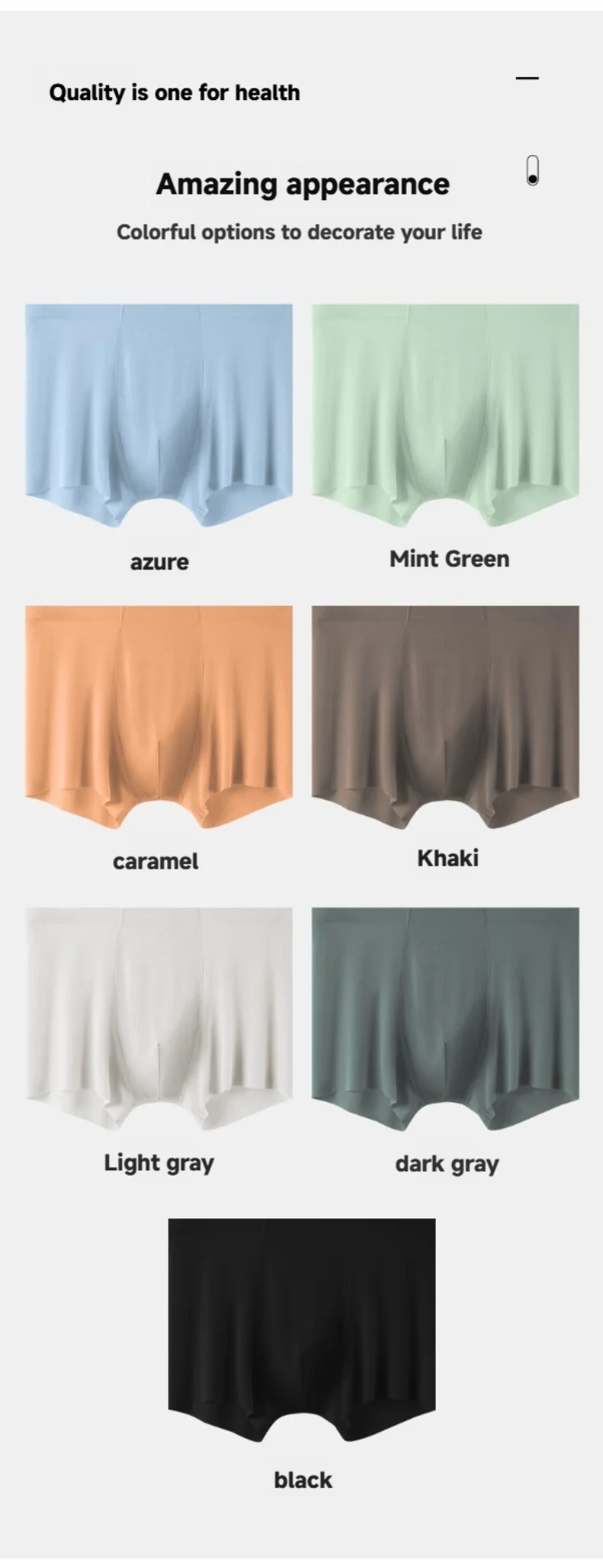 New Arrival Men's Underwear Breathable  Antibacterial Ice Silk Men's Boxer Briefs Nylon Men's Underpants Custom OEM Supplier