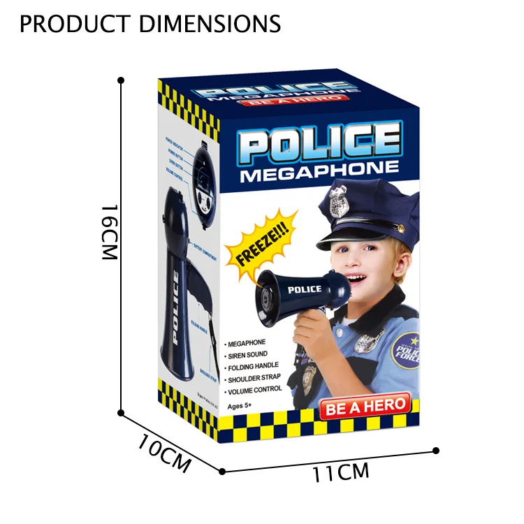 Ролевые игры полицейский мегафон Детские полицейские игрушки игровой набор