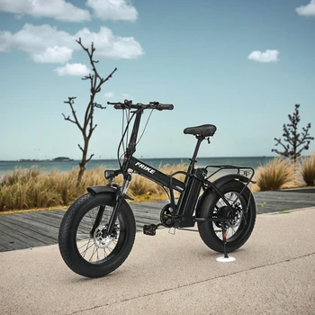 E Bikes For Adults Folding Electric Bike Fat Tire 7 Speed Gears Lithium Battery Foldable electric bike 60km/h speed