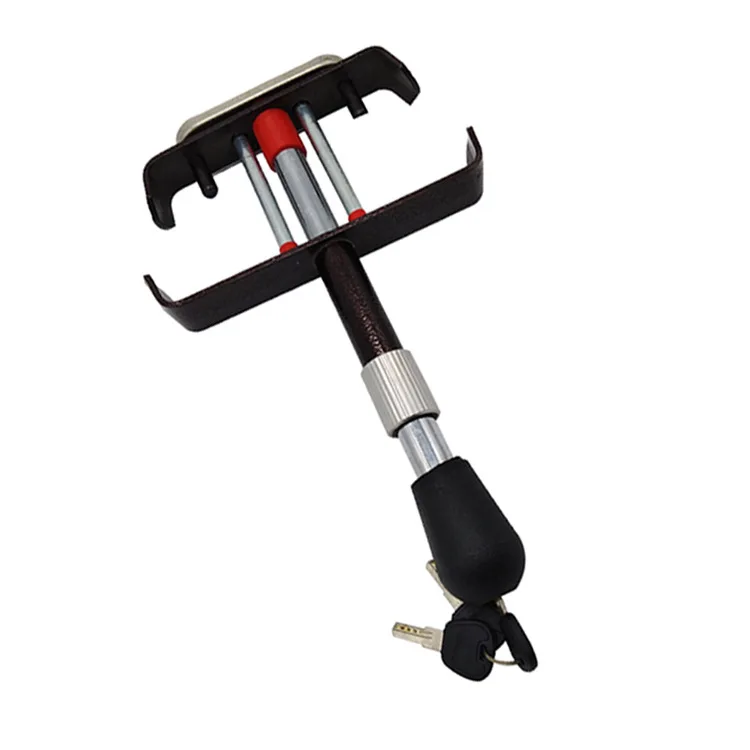 Zhenzhi Car Security Anti Theft Retractable Heavy Duty Car Pedal Lock Universal Security Anti Theft Car Wheel Lock Pedal Lock