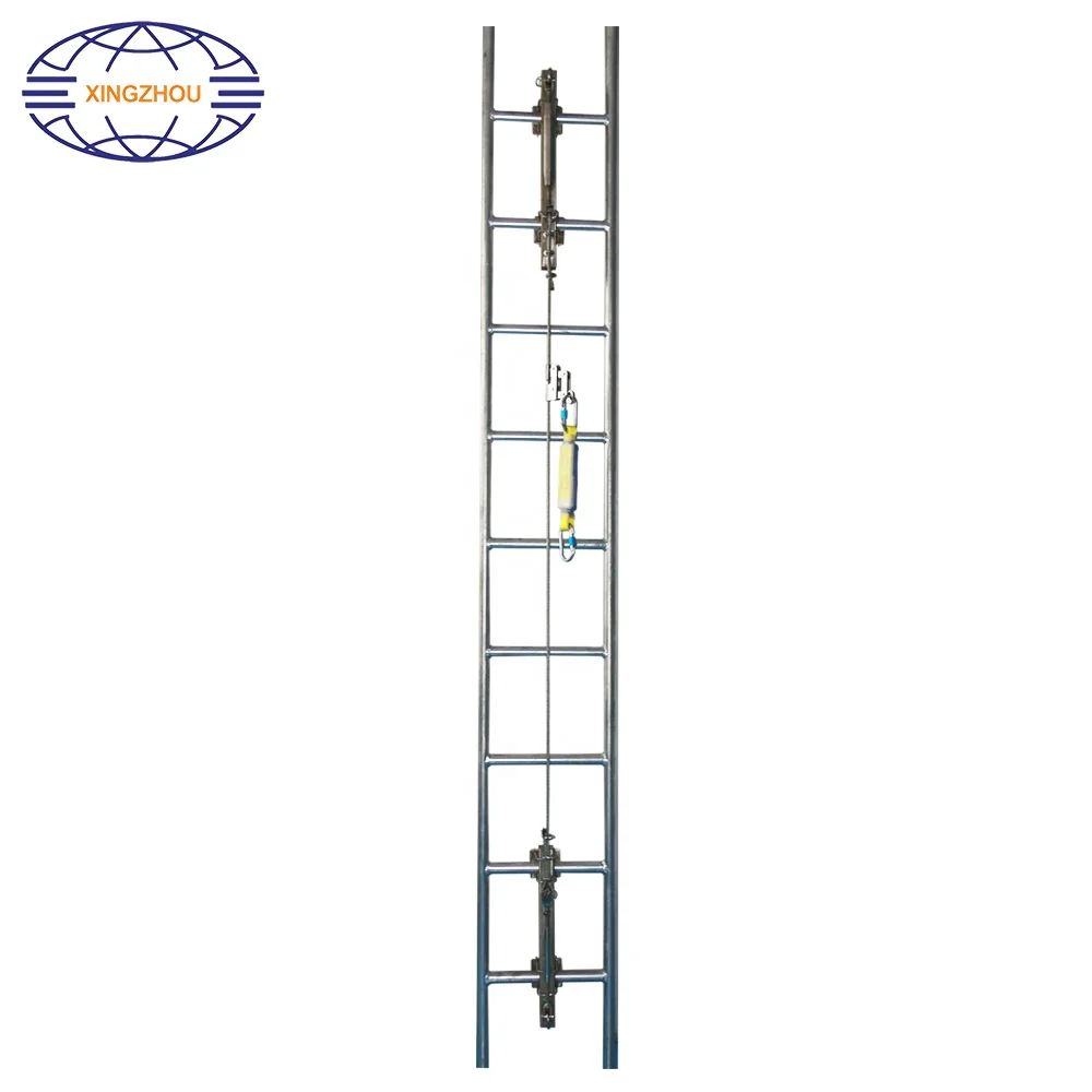 Cable Vertical Fall Arrest System with Rope Grab Fall Arrester Retractable Lifeline