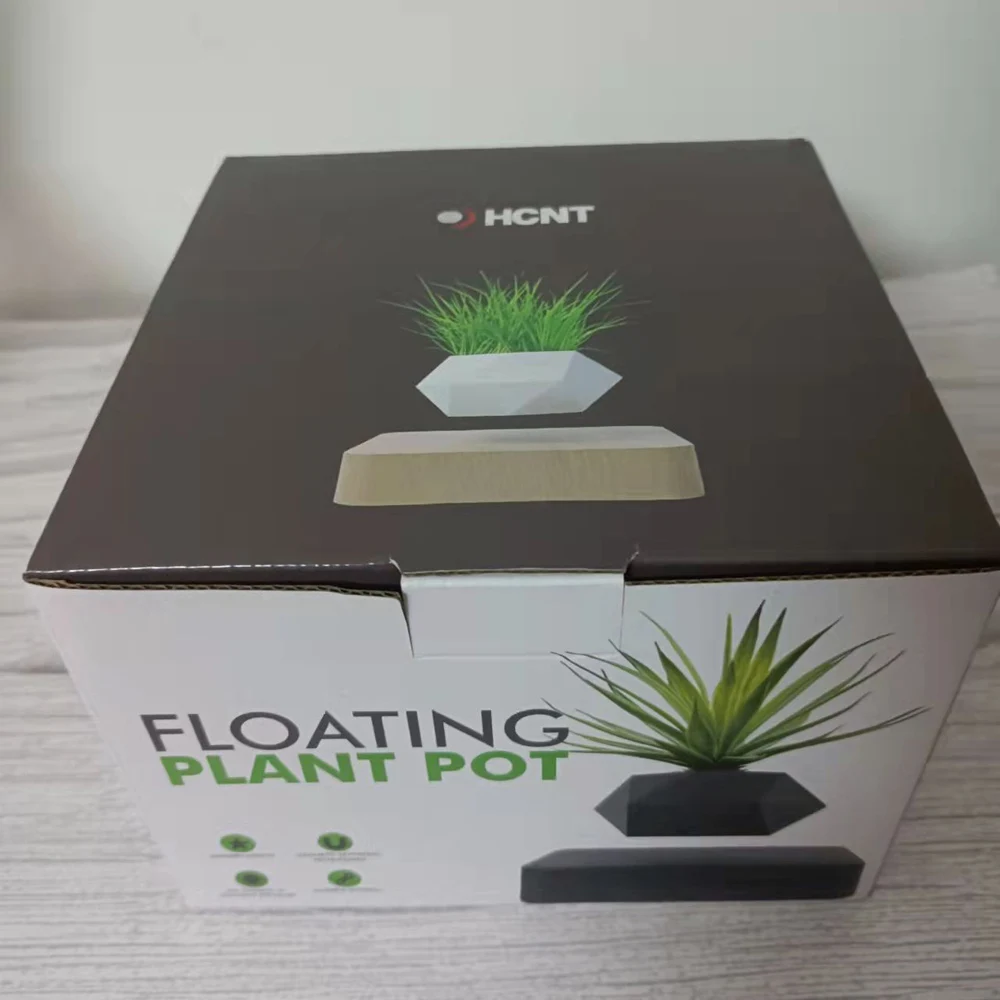 Hcnt Floating Plant Pot Levitating Bonsai Home Plants Stand