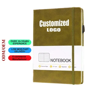 A5 Custom Business Notebook Planner Paper Hardcover Journal Agenda Diary Notepad Thread Sewing PVC Promotional Stationery LOGO