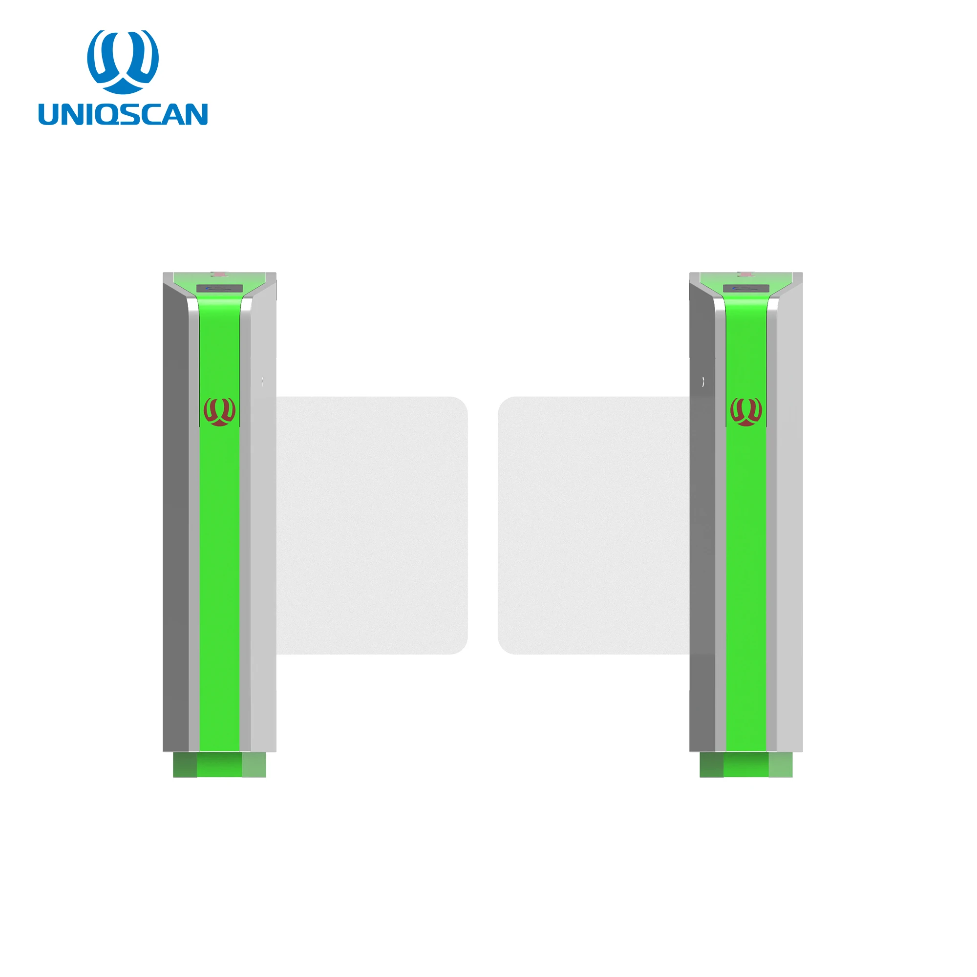 Dry Contact Flap Barrier Gate Electronic Acrylic Glass Swing Barrier Turnstile