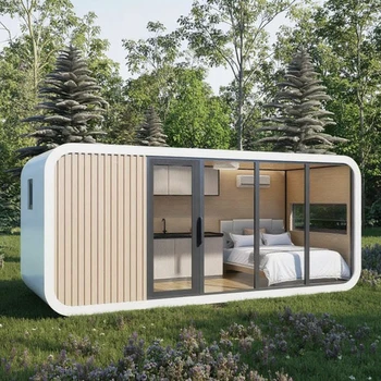 High Quality S3 Apple Cabin Luxury Tiny Steel Structure Waterproof Sandwich Panel Home Office Apartments Living Rooms Parks