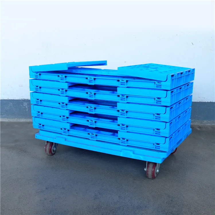 Join HDPE Plastic Foldable Transport Egg Crate Moving Tote Box Collapsible Collapsible Container Crate Collapsible Container