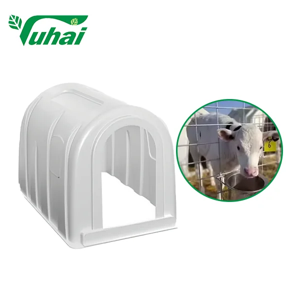YUHAI YH-AF-L102 New Outdoor Calf Hutch Shelter Fence Ventilation Heavy Duty Design 6L Feeding Bucket for Dairy Farms