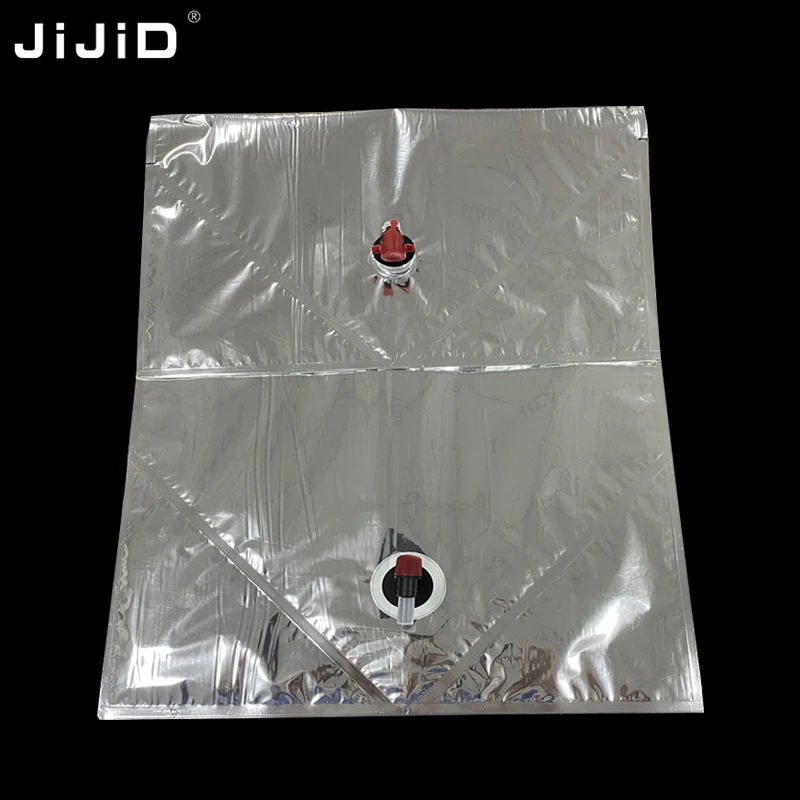 JIJID Anti-Explosion Metalized Spout Liquid Bag for Dairy Milk Yogurt Aseptic Bag Aluminum Foil BIB Bag in Box