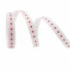 White-Mini Red Hearts & Dots-1cm*10yds