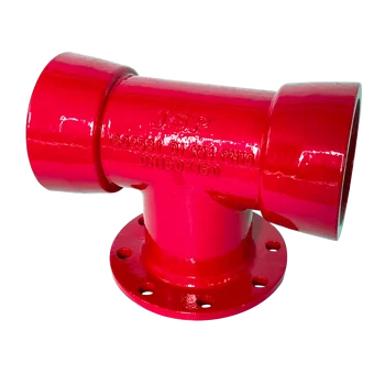 JSP Ductile Iron Double Socket Tee With Flanged Branch FBE Tyton Joint Push In Joint Ductile Iron Pipe Fittings