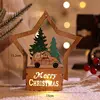 Five-pointed star glowing little house