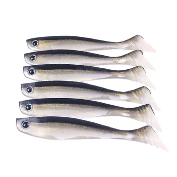 Silicone Soft Lure T-Tail Shad 10cm 35g Printed Fishing Bait Without Hooks for River Lake Stream Ocean Boat Fishing – Soft Lure – view 2