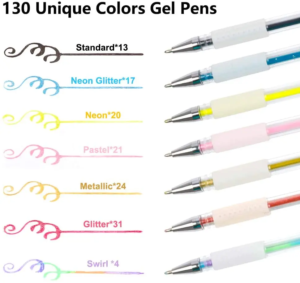 Buntes Gelstift Set Mit Stofftasche Zum Malen Und Zeichnen_voghion.com