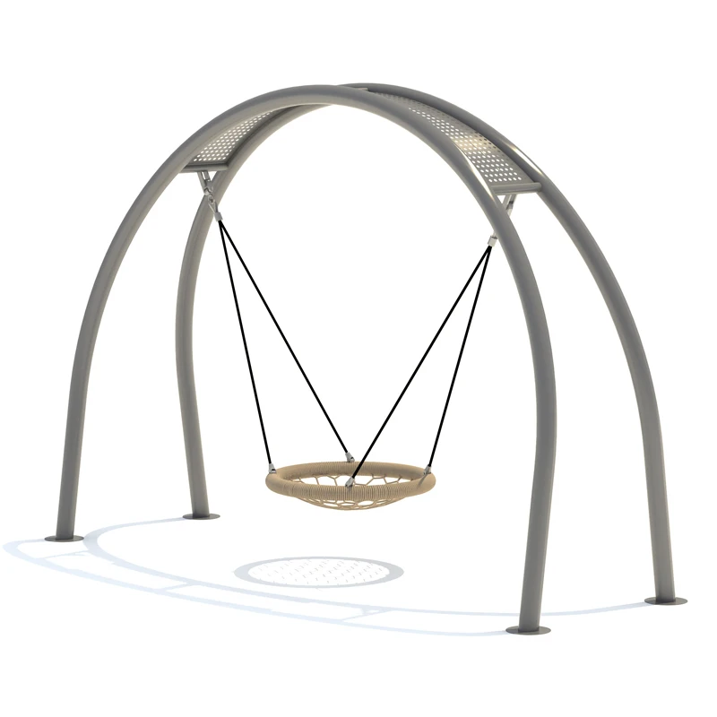 Outdoor Park Large Children's Swing Set, Circular Swing, Outdoor Playground Facilities