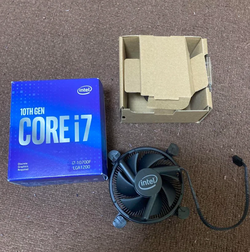 Intel Core I7-10700F CPU Boxed Desktop Processor 8 Cores up to 4.8GHz Without Processor Graphics LGA1200  400 Series Chipset 65W