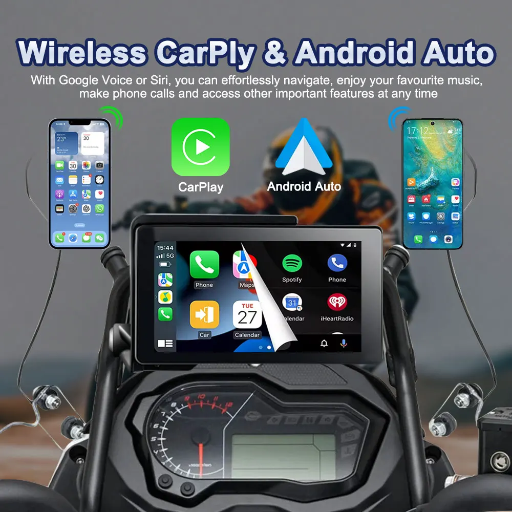 6 Inch Motorcycle Carplay Screen for BMW - Waterproof & Anti