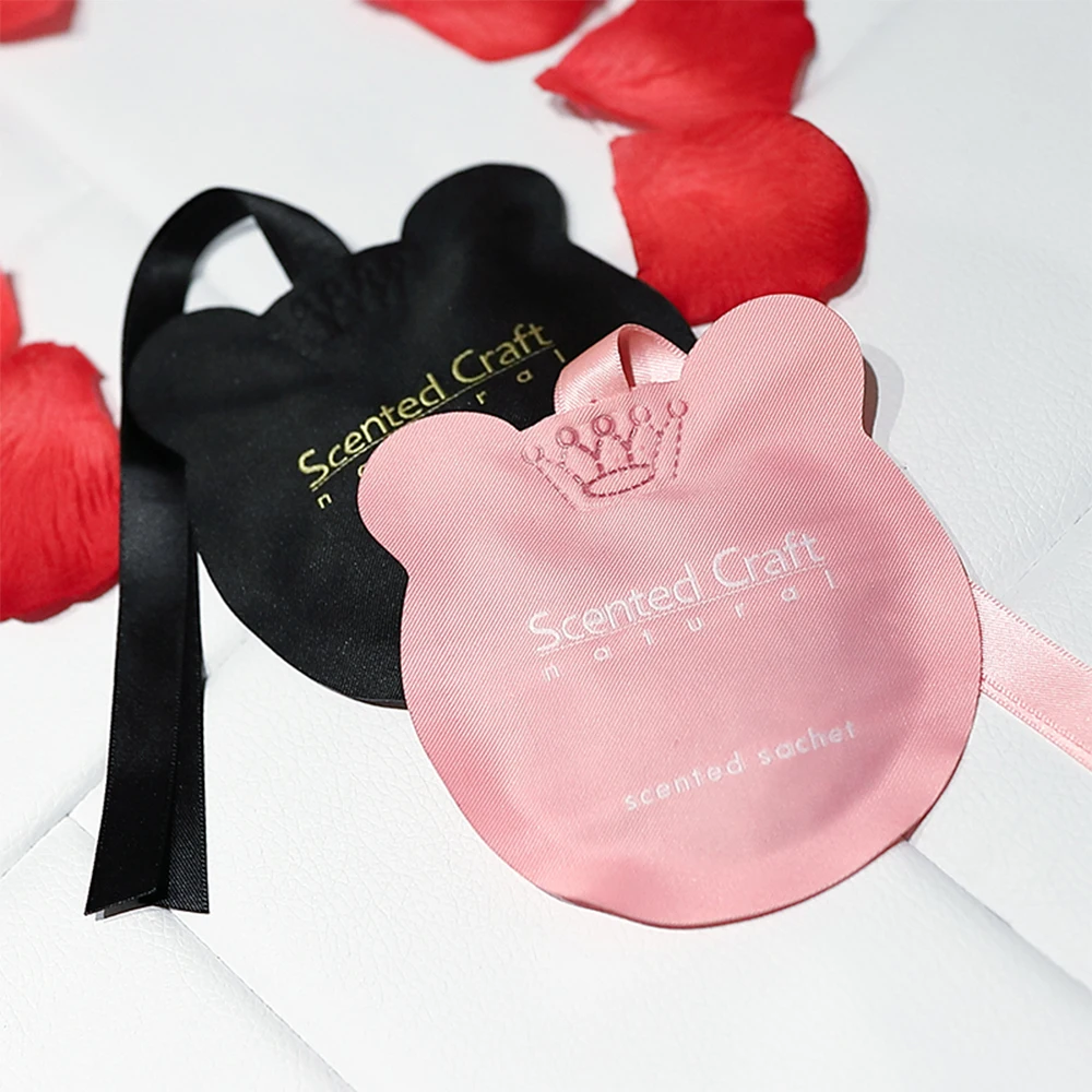 Custom Logo Long Lasting Fragrance Aroma Aromatherapy Scent Fabric Sachet Air Freshener Aroma Bag Scented Pouch