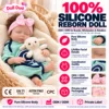 Mint Navy Outfit Pink Bow Baby