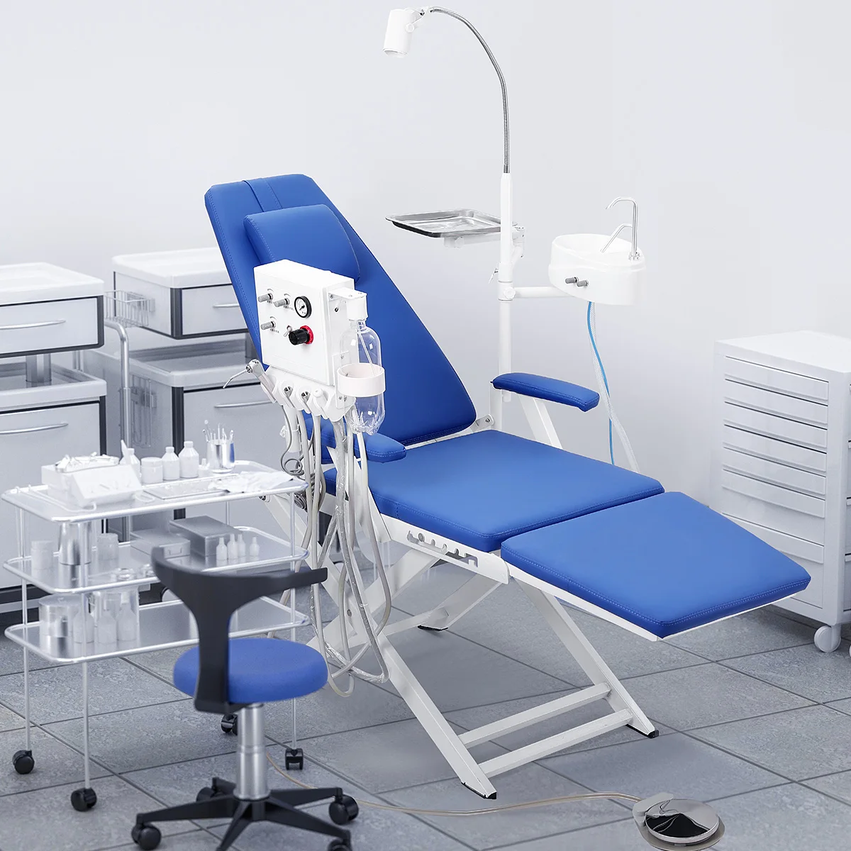 Wholesale Price Medical Dental Chair Fully Foldable Mobile Dental Unit With Portable Turbine Portable Dental Chair,Wholesale Price Medical Dental Chair Fully Foldable Mobile Dental Unit With Portable Turbine Portable Dental Chair
