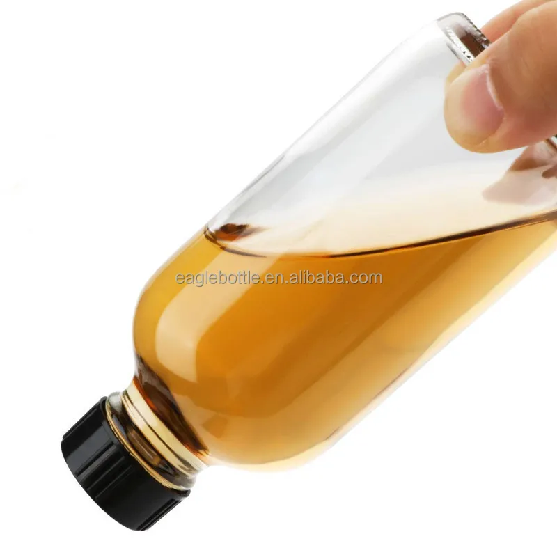 2oz Boston Round Clear Glass Bottles Mini Travel Wellness Shot Glass