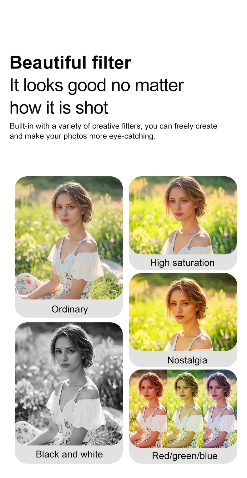 Mini Retro Vintage  Selfie Camera Digital Zoom Anti-Shake for Children's Travel CCD Sensor Element Economical