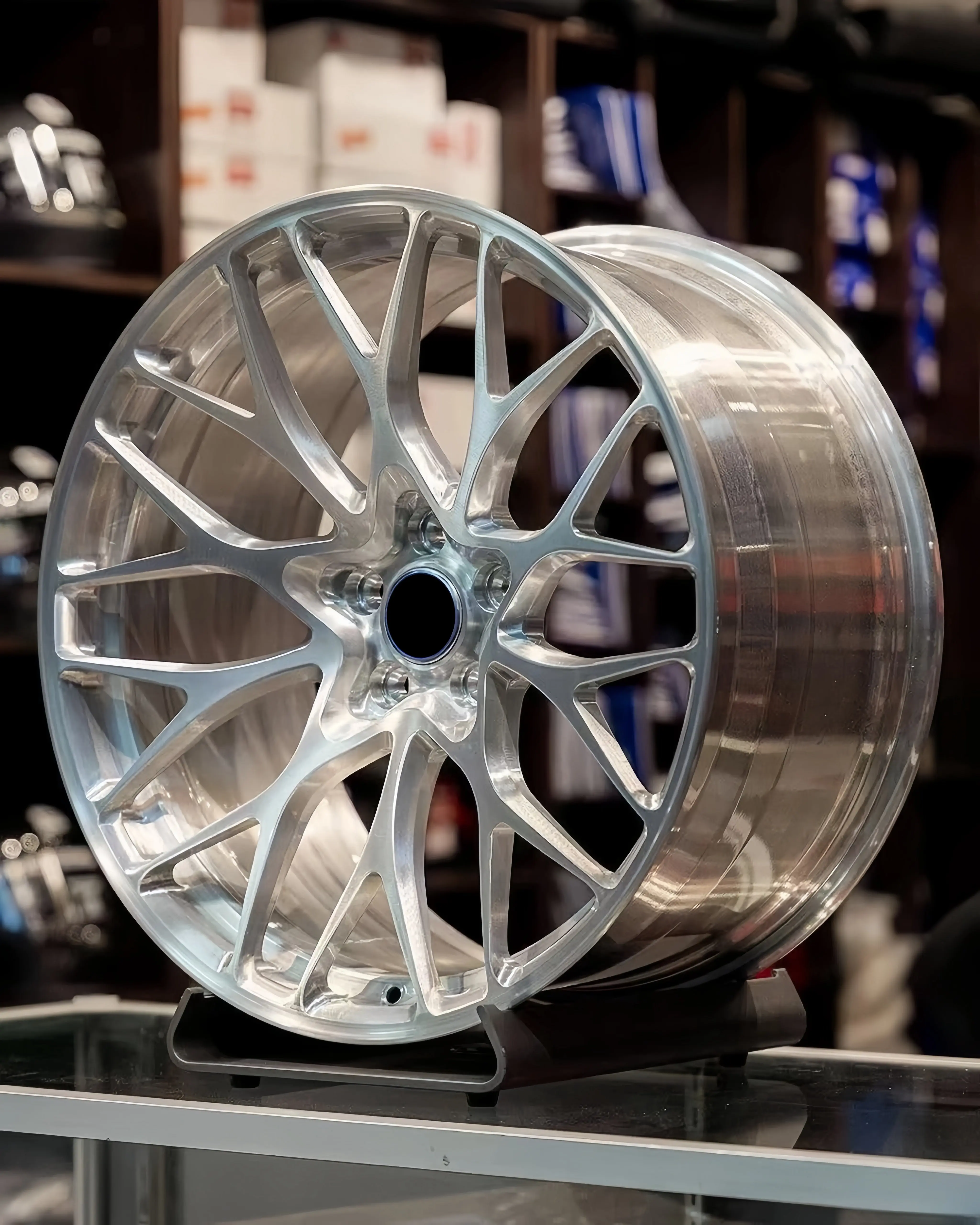 XINLAI Monoblock 1-Piece Forged Wheel Brushed Polished 5x120 5x112 5x114.3 Racing Car Wheel 18 19 20 21 22 Inch Car Alloy Rim - Image 5