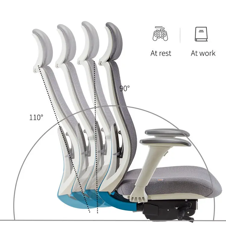 (2024 New Design) Comfortable Computer Full Mesh Office Ergonomic Mesh Chair factory