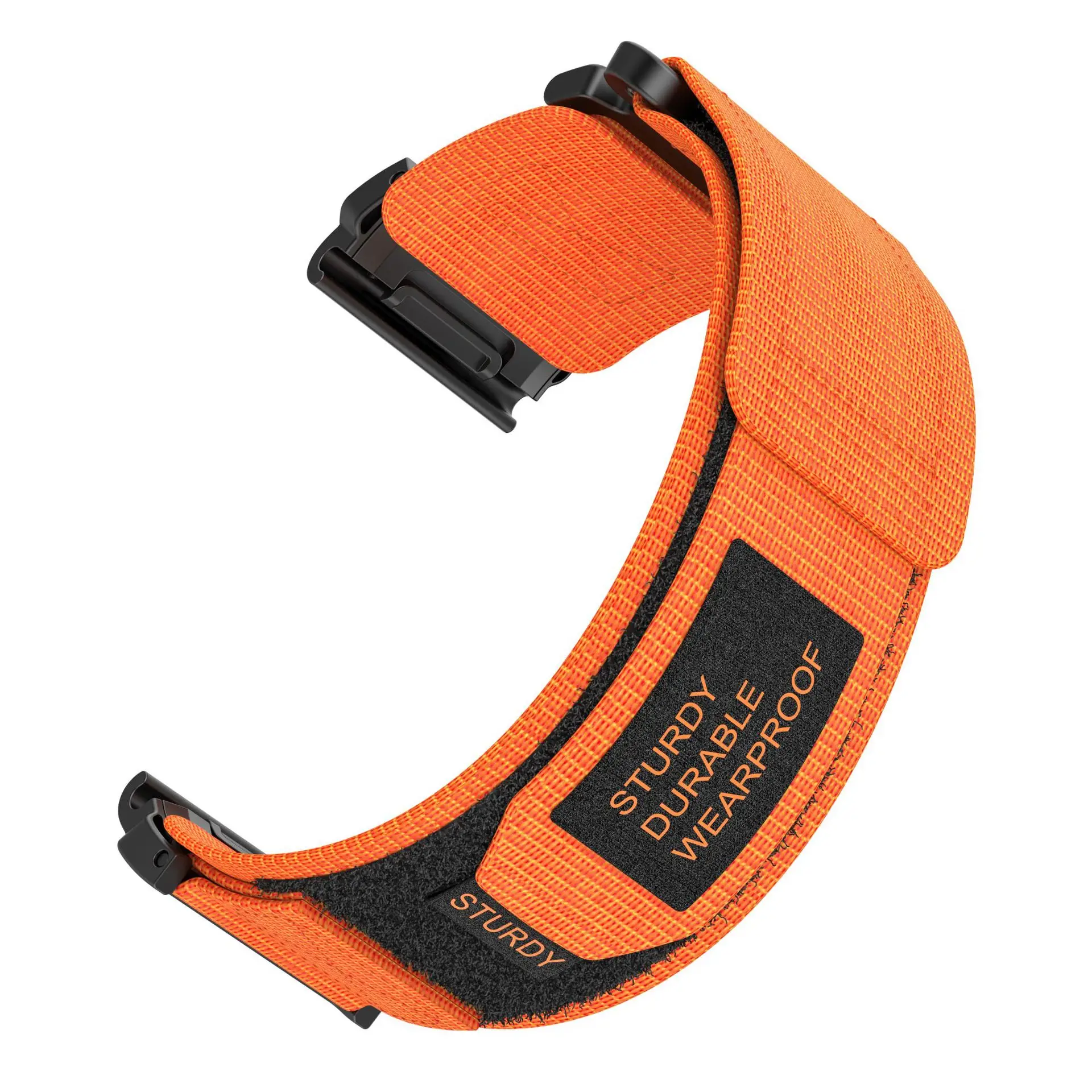 Chungming Outdoor Rugged Woven Nylon Sport Adjustable Watch Band Strap for Garmin Fenix Forerunner Approach MARQ Quatix D2