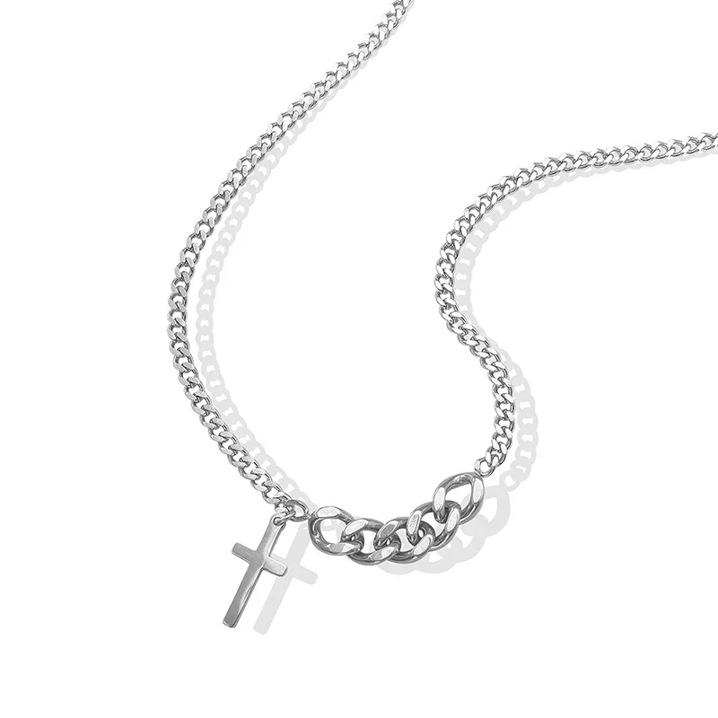 Buy Titanium Steel Match Chain Cross 